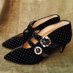 JIMMY CHOO Larissa 65 Embellished Velvet Pumps